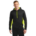 Sport-Tek Sport-Wick Fleece Colorblock Hooded Pullover